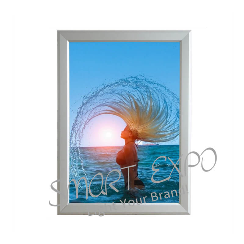 

B2 Easy Change Graphics Aluminum Snap Poster Frame Flip Frames With 32mm Round Or Mitered Corner Customized Sizes