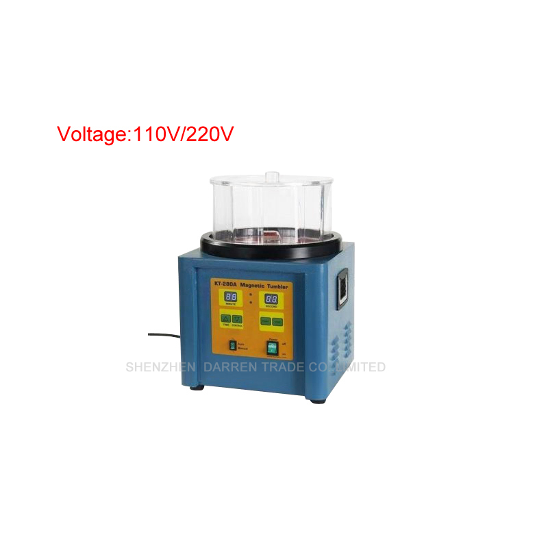 

1PC KT-280 Ferromagnetic Powerful Magnetic Tumbler 1100g Powerful Electric Magnetic Polishing Machine 110V/220V