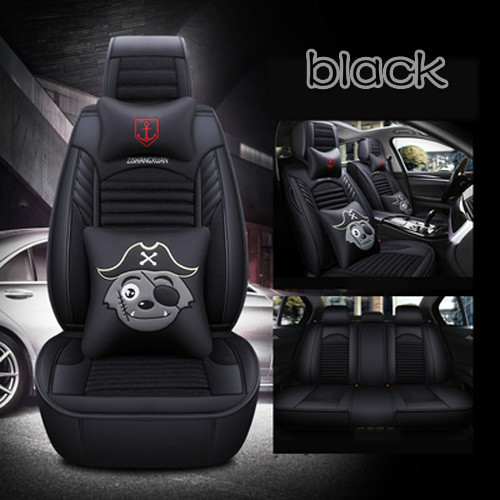 Suzuki Swift-de Lujo Negro y Rojo Recortar protectores de cubiertas de asiento de coche-Conjunto Completo