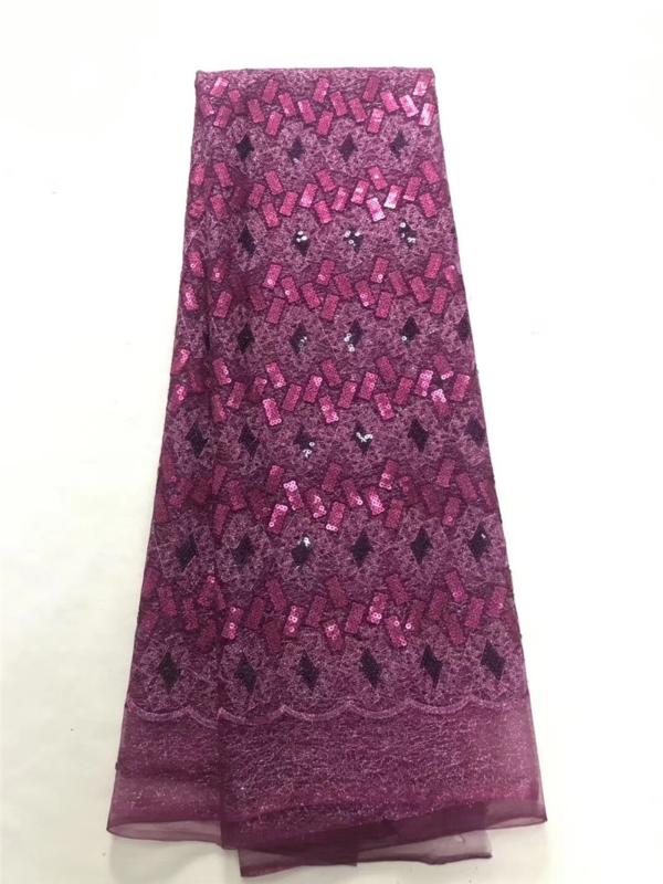 

fashionable Flowers sequins tulle embroidery french net lace fabric BZL-8.0503 for party dress