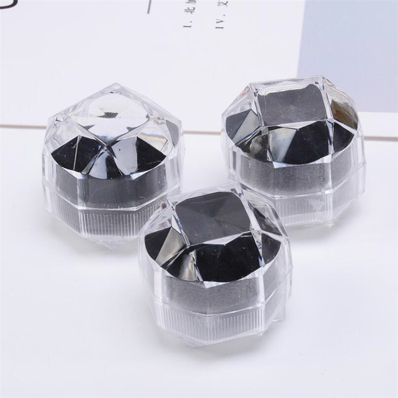 

Clear Plastic Ring Earrings Display Boxes Pendant Beads Storage Organizer Boxes Package Case Gift Jewelry Box