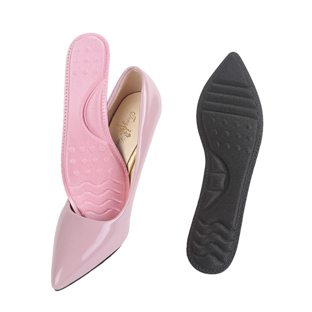 

Support Ladies Soft Insole Shoes For Inserts Sponge High 4D Arch Pad Flat Heels Care Massage Foot Insoles Cushion Comfort Tpfdp, Gray;blue