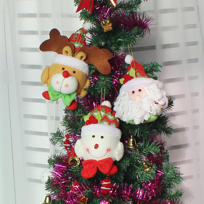 

New Christmas Pendant Santa Claus Snowman Elk Christmas Doll Tree Decorations .8
