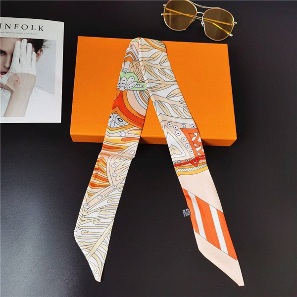 

silk scarf fashion double layer silk scarf fashion men and women hairband silk scarf 90*5cm 789