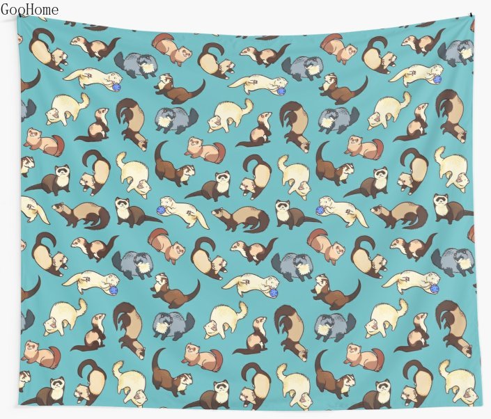 

cat snakes in blue Wall Tapestry Cover Beach Towel Throw Blanket Picnic Yoga Mat Home Decoration
