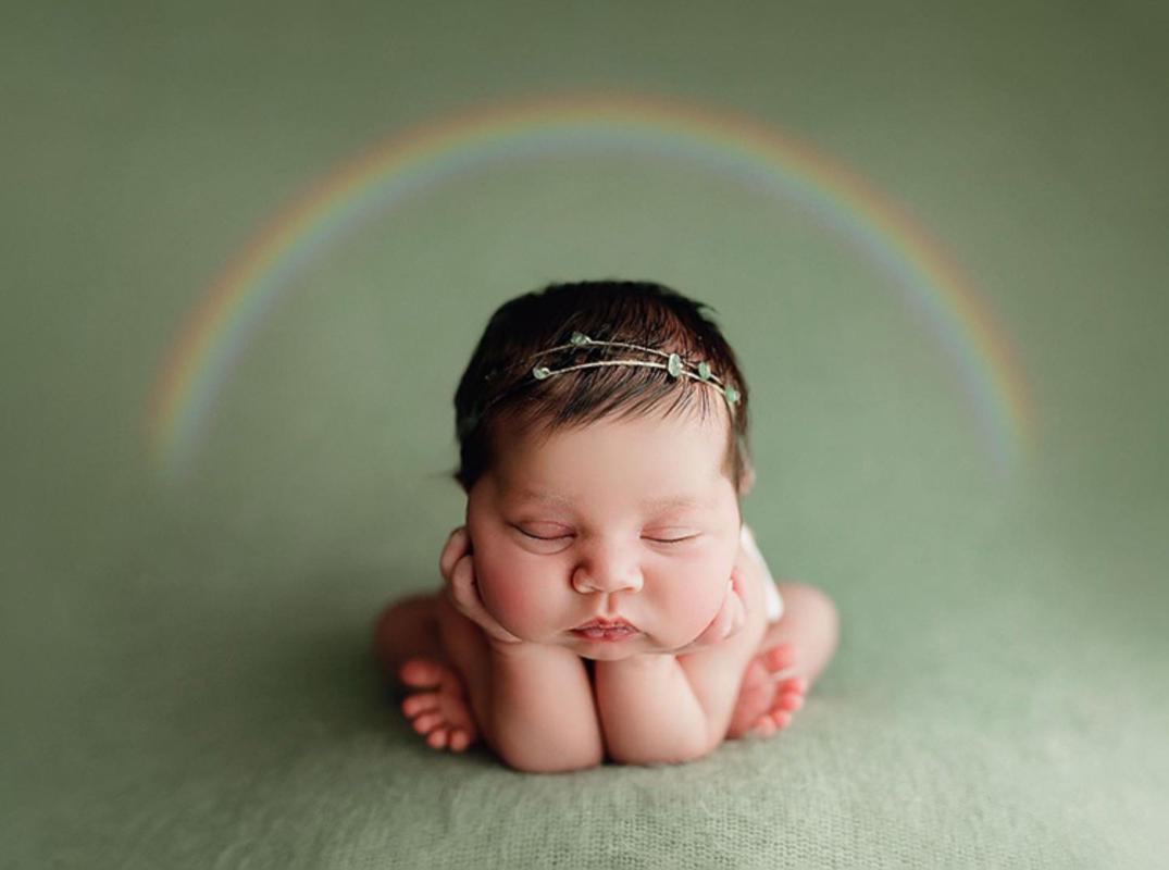 

9 color natural gem simple hair lead headflower original baby photo hair ornaments newborn photography props