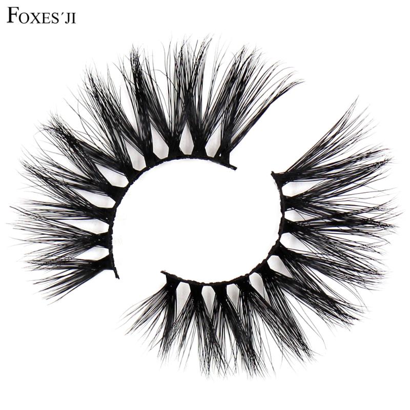 

FOXESJI Eyelashes 3D Mink Lashes Handmade Cruelty free Reusable Full 25mm Lashes Mink False Eyelashes Fluffy 25mm G11