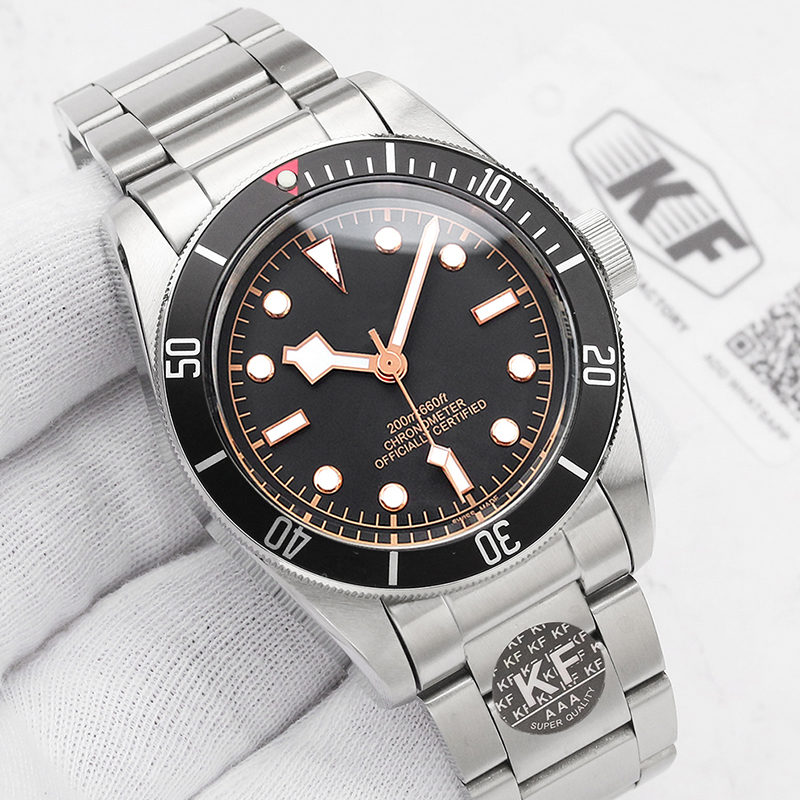 

Leather Mens Watch Stainless Steel Automatic Mechanical Movement Red Black Watch Solid Clasp Watches Wristwatches, Screwd