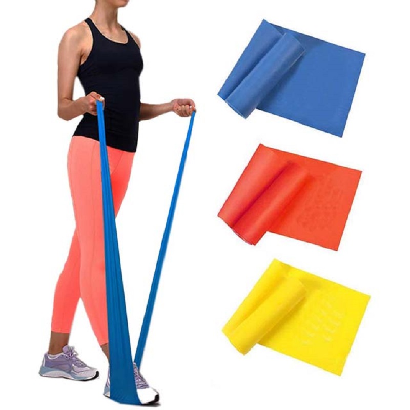 

Natural latex strong sports gym fitness long resistance stretch bands set for body exercise