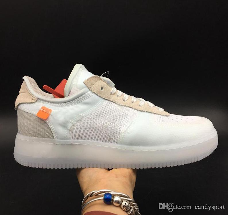 2019 hot sale New forces Classical All White black high cut men & women Sports sneakers casual Shoes Forceing one running Shoes size 36-45