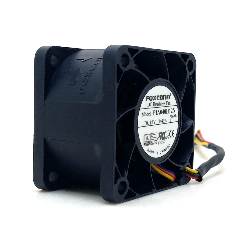 

Foxconn 4028 12V Fan PIA040H12N 4cm Shenma M3 Power Car Charging Pile Fan