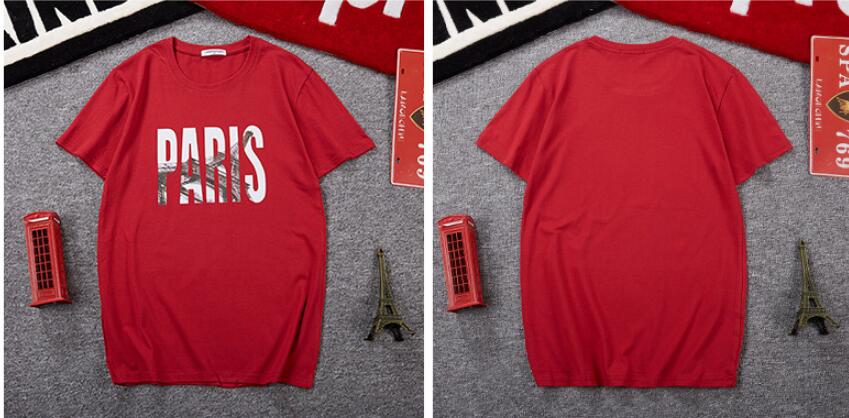 

Big size 5XL 6XL NEW FASHION PARIS men t shirt polo Hot selling, comfortable, durable and high quality, White;black