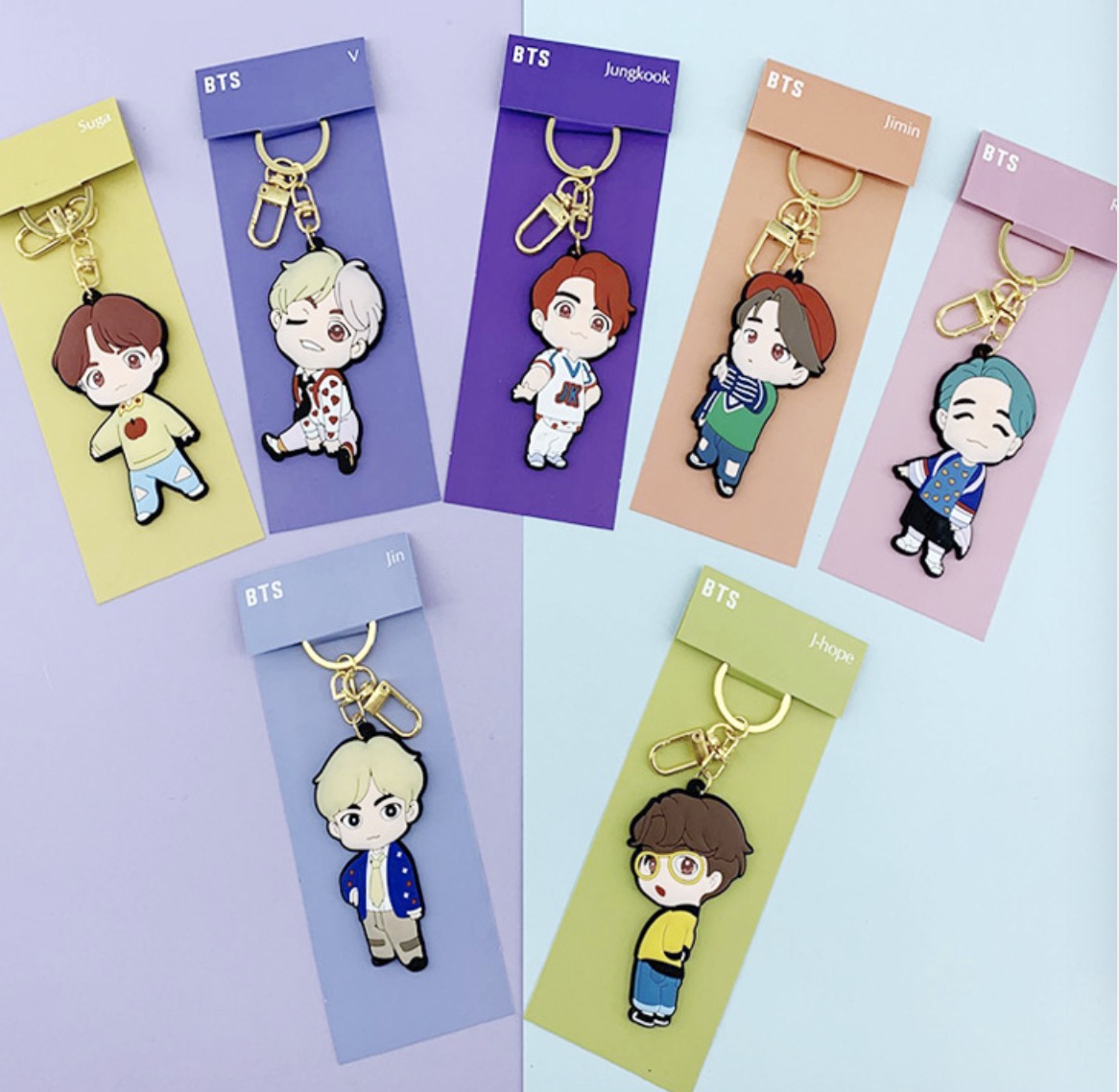 

14pcs/lot bts member magic shop style keychain/pendent free shipping