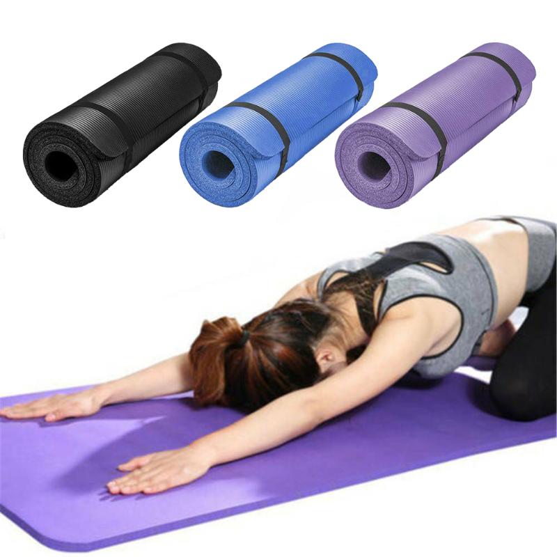 

Yoga Mat Extra Thick Non-slip Pillow Mat For Men Women Fitness Tasteless Gym Exercise Pads Pilates Yoga, Beige