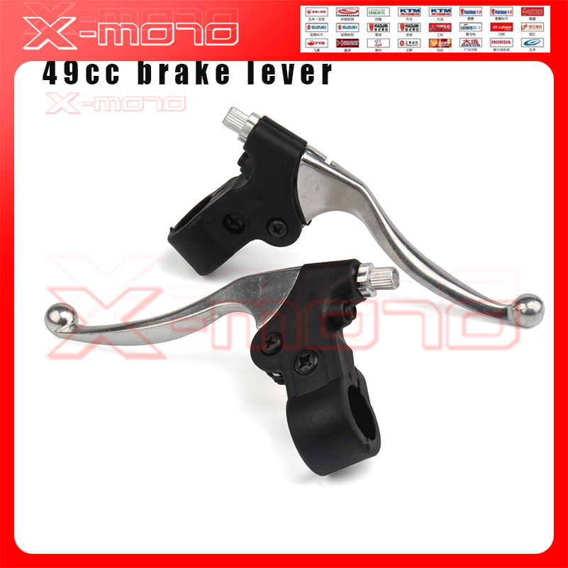 XLJOY Left Right Brake Levers Set For 47cc 49cc Mini Moto Pocket Dirt Bike Scooter