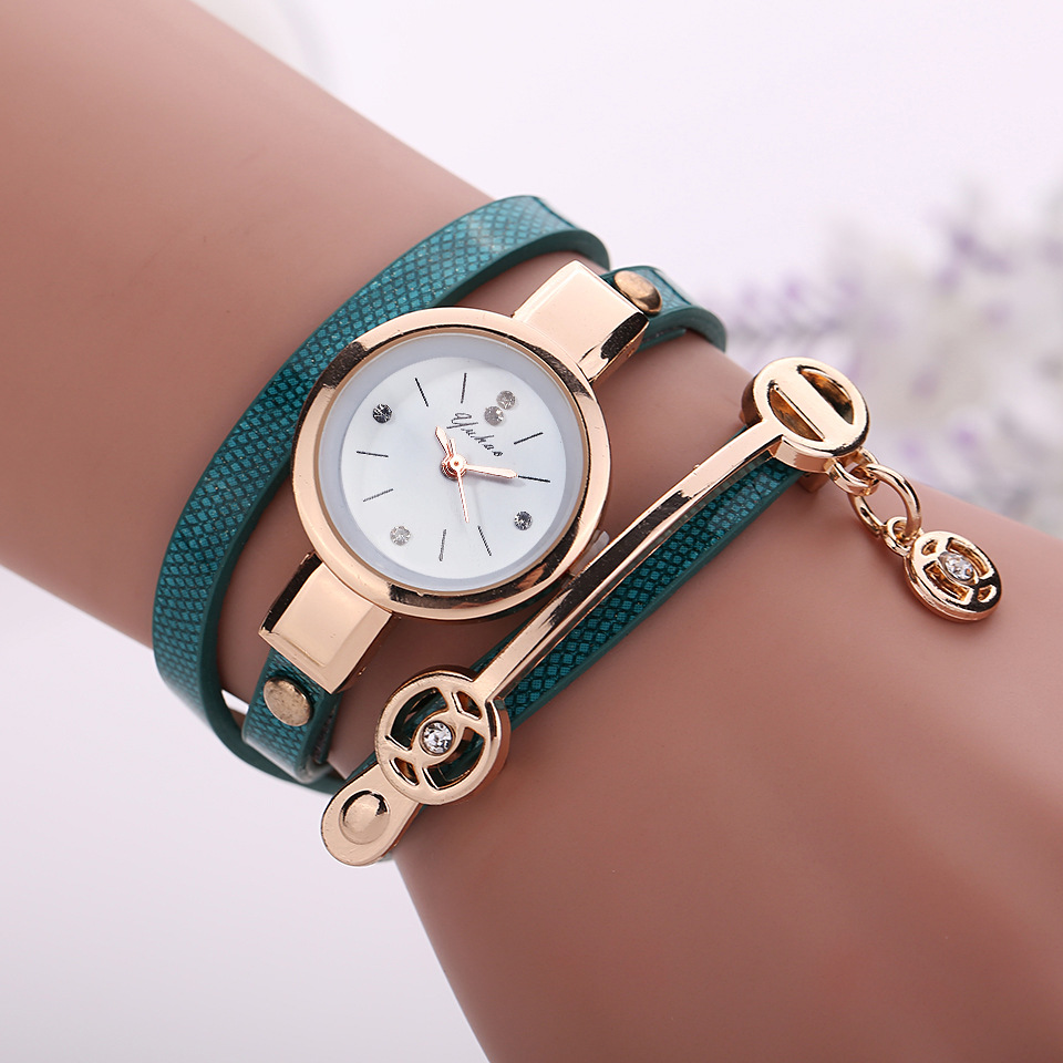 

Fashion Women's Watches Leather Ladies Women Young Girl Watch Clock Reloj Mujer Zegarek Damski Bayan Saat, Baige