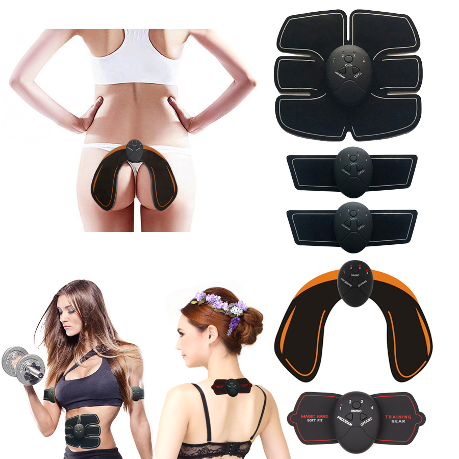 

Abdominal Muscle Trainer Training Apparatus EMS Muscle Stimulator Belt Fitness Massager Body Slimming Shaper Machine Fat Burning, Color