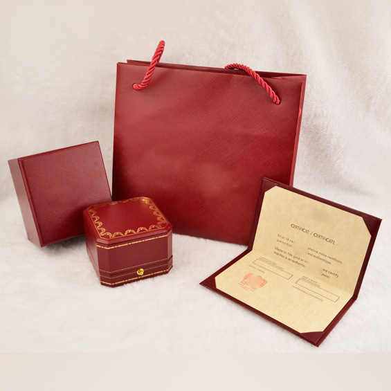 

Fashion love bangle bracelet boxes ,love ring box and necklace high quality packing jewelry red orange box