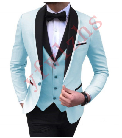 

Handsome Groomsmen Shawl Lapel Groom Tuxedos Mens Wedding Dress Man Jacket Blazer Prom Dinner 3 Piece Suit(Jacket+Pants+Tie+Vest) B168, Same as image