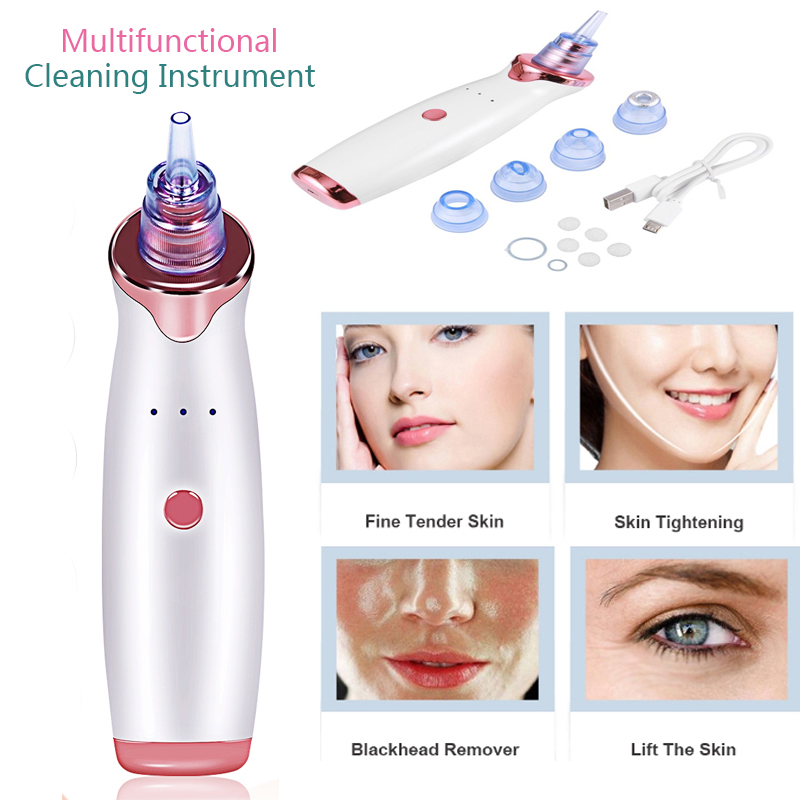 2020 New Pore Vacuum Blackhead Remover Suction Acne Peeling Pore Face Cleanser Facial Skin Care Diamond Microdermabrasion Beauty Machine