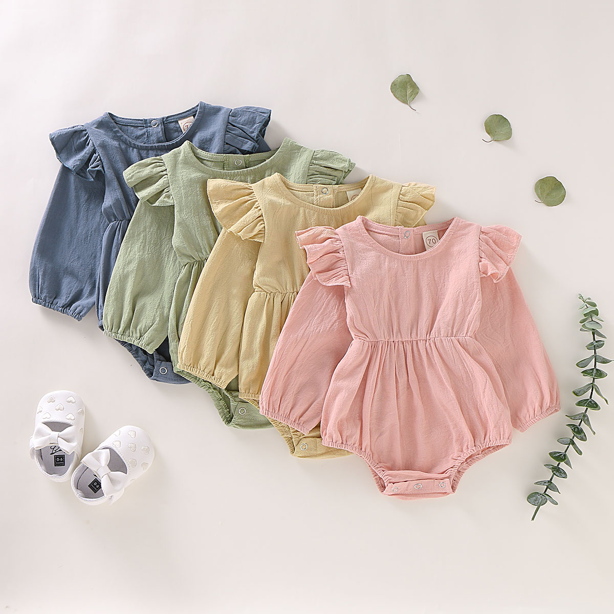 Newborn Infant Toddler Baby Girl Romper Bodysuit Jumpsuit Playsuit Outfit Set-image-484317394