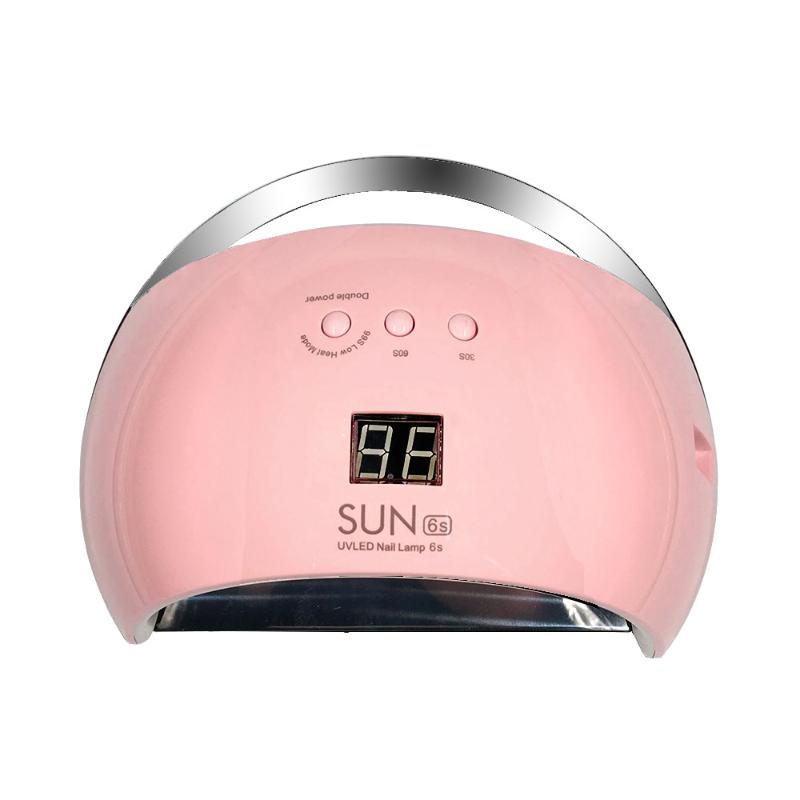 

48W UV LED Nail Lamp with 21Pcs Leds For Manicure Gel Nail Dryer Drying Polish Lamp 30s/60s/99s Auto Sensor Manicure Tools, White