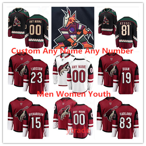 

Custom Arizona Coyotes Jerseys Phil Kessel Jersey Oliver Ekman-Larsson Shane Doan Brad Richardson Clayton Keller Jerseys 100% Stitched, Black;red