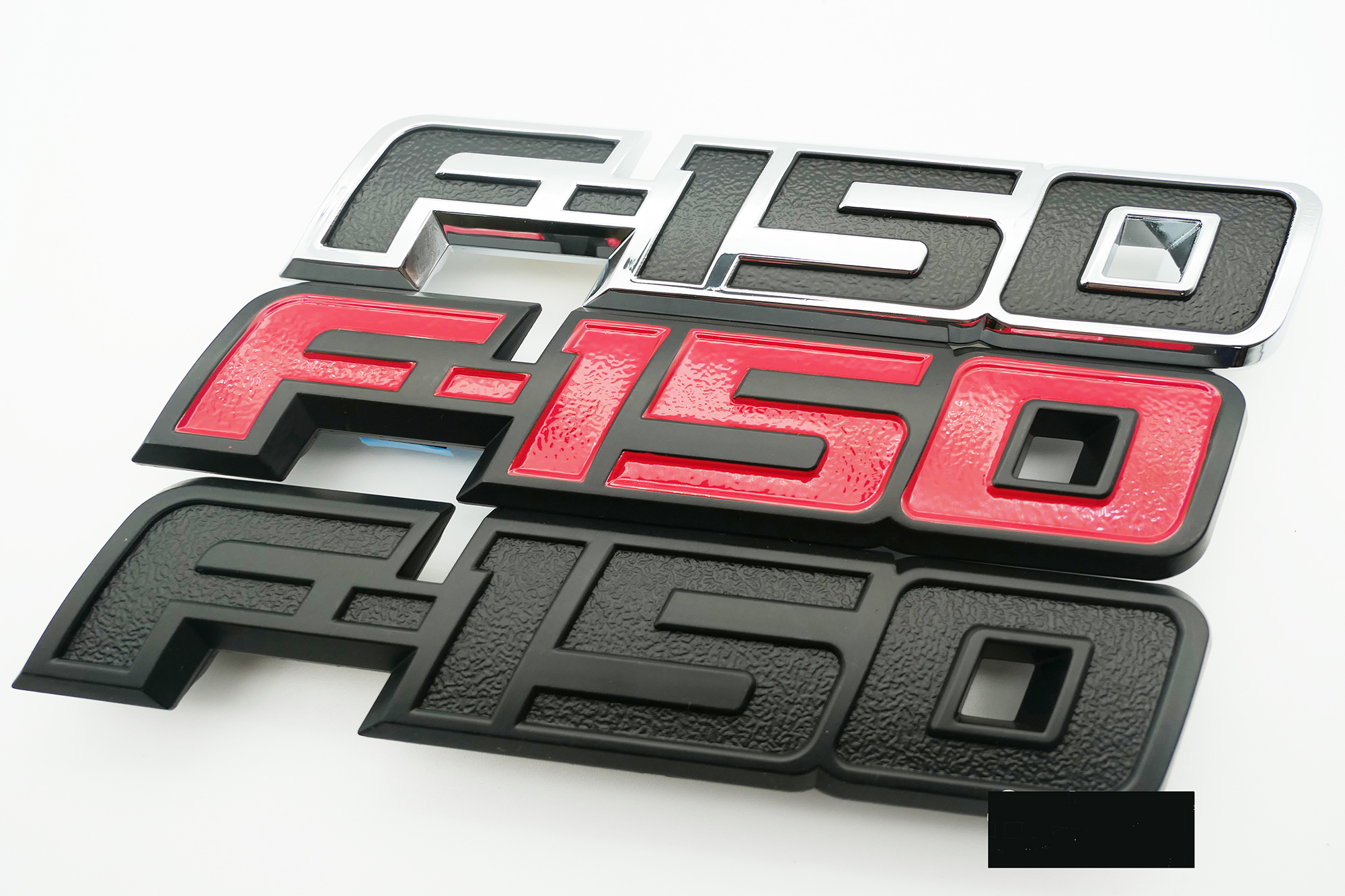 

1x Black Red Silvery F150 Car Side Sticker Tailgate Rear Emblem Badge Letter Premium 3D Nameplate Replacement for 2009-2014 F-150