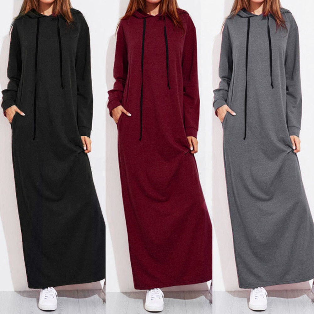 maxi hoodie dress
