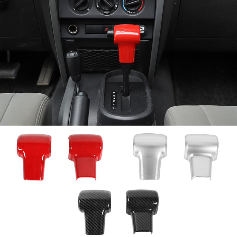 

ABS Car Gear T-Handle Shift Knob Decoration Trim For Jeep Wrangler JK 2007-2010 Car Interior Accessories