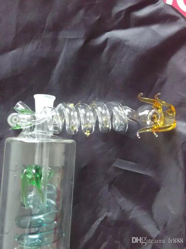 

Multi Spiral Tap pot Wholesale Glass bongs Oil Burner Pipes Water Pipes Glass Pipe Oil Rigs Smoking Free Shipping