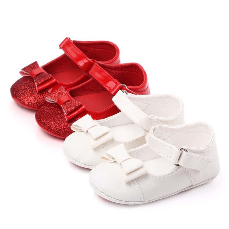 

Baby Cute knot Shoes Newborn Baby Shoes PU Leather Princess Girl First Walkers Soft Soled Non-slip Footwear Crib, Jm0815r