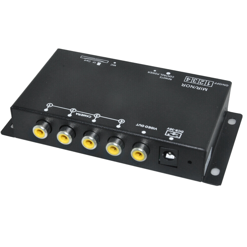 

Car DVR Recorder 9-36V / Parking Assistance Video Switch Combiner Box Left / Right Front Rear Camera