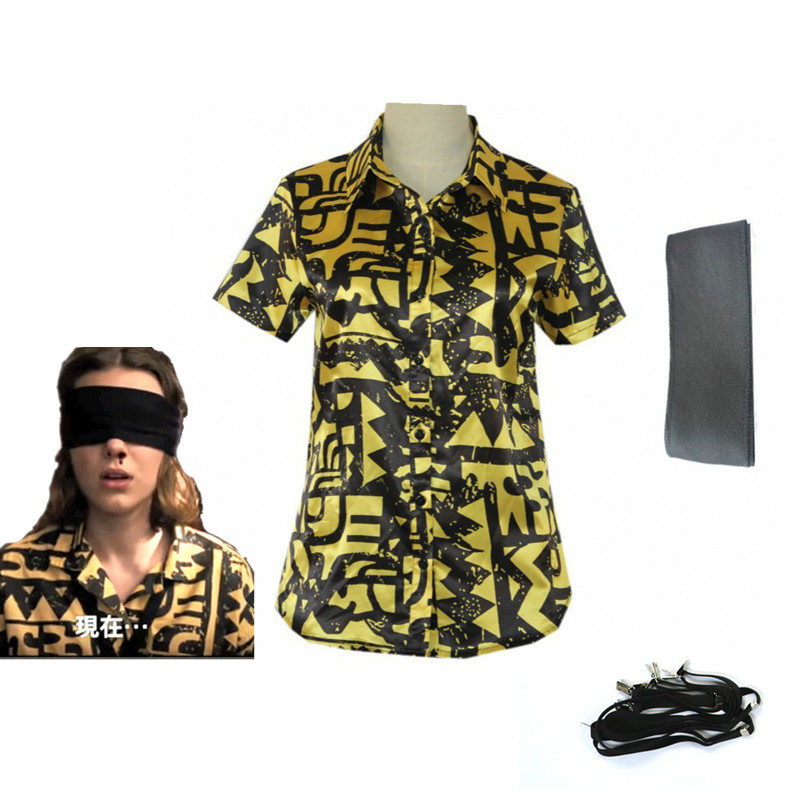 

Stranger Things Eleven Cosplay Shirt Unisex 3D Print Top Short Sleeve Shirt