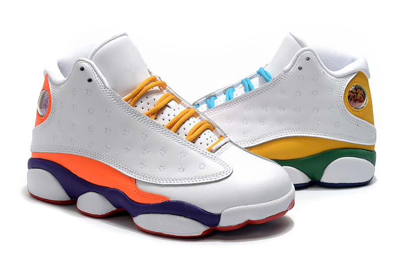 Cheap 13 GS Playground Women Basketball Shoes Trainer White Black Court Purple Orange colorful 13s Ladies Sport Sneaker with box