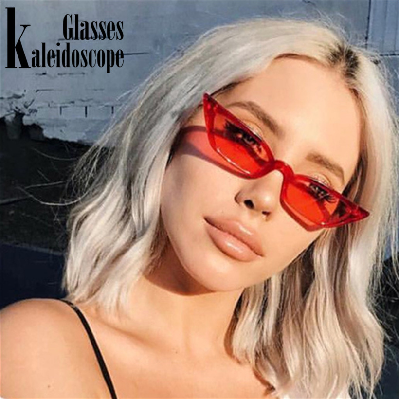 

Women Cat Eye Sunglasses Brand Designer Vintage Luxury Eyes Sweet Cute Sun Glasses Female Retro Red Black Eyewear Shades UV400, White;black