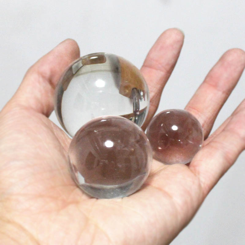 

30/40/50mm Clear Glass Crystal Ball for Photography Props Home Decoration Gifts FH99