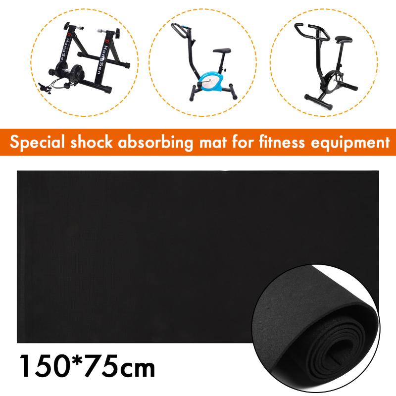 

1000x60mm Exercise Mat Gym Fitness Equipment For Treadmill Bike Protect Floor Mat Running Machine Absorbing Pad Black