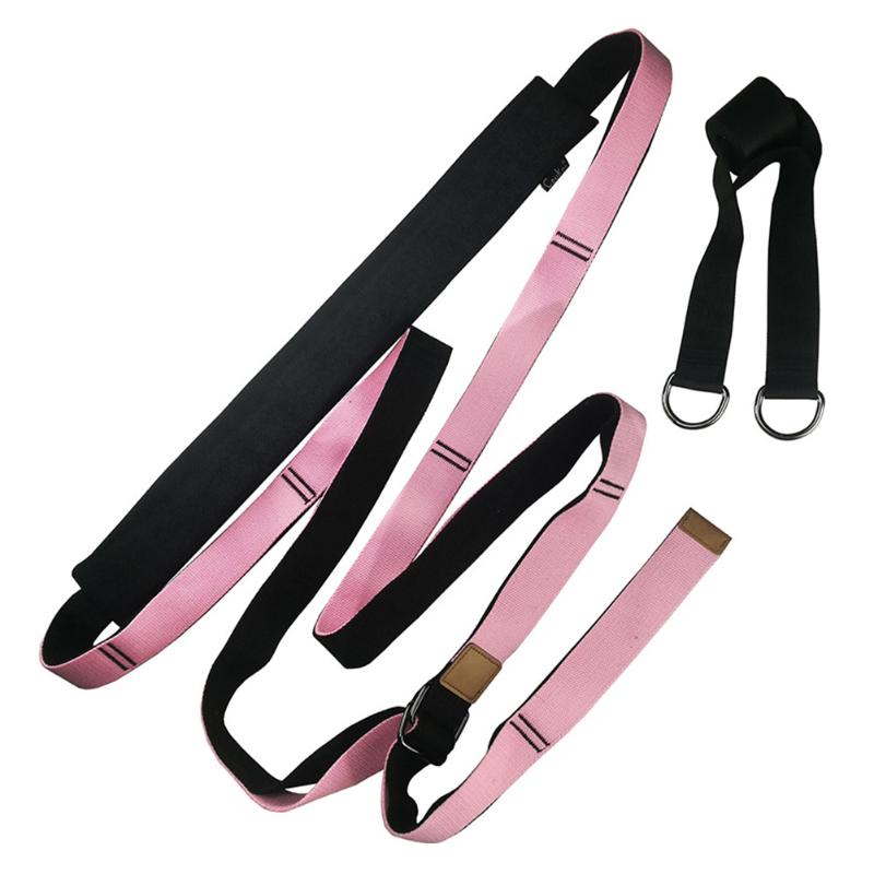 

Stretching Strap Leg Waist Training Exercise Yoga Fitness Ligament Pilates Flexibility Rehab Assist Trainer Portable Sports Band, Beige
