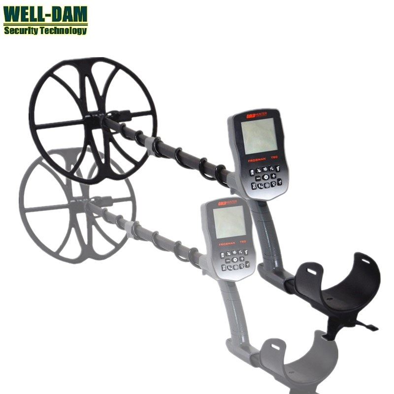 

T90 waterproof gold detector light weight underground metal detector with wireless headphone and 12 inch Double-D search coil