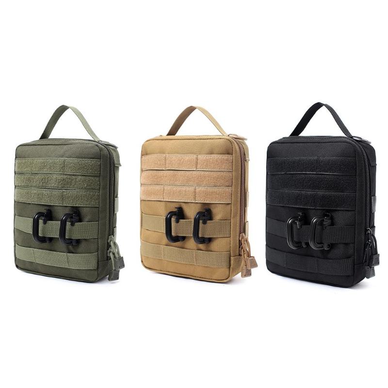

Molle Belt Pouch Bag Waterproof Waist Pack Sports Bags Zipper Hunting Bags, Coffee