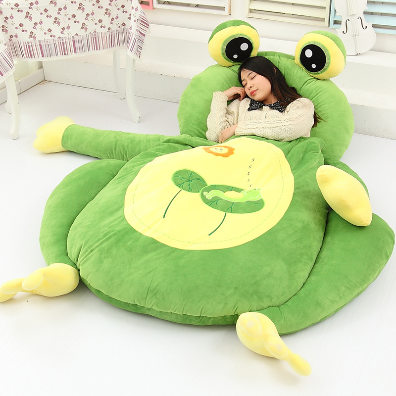 High quality 5 style Cartoon Animal frog Beanbag Soft Plush Huge Bed Sofa Mattress Carpet Tatami 2 Sizes Tatami-image-491157907