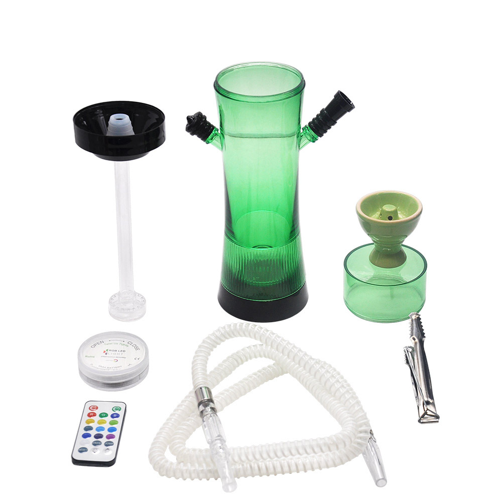 2021 Acrylic Hookah Cup Plastic Soft Hose Ceramic Bowl Charcoal Holder