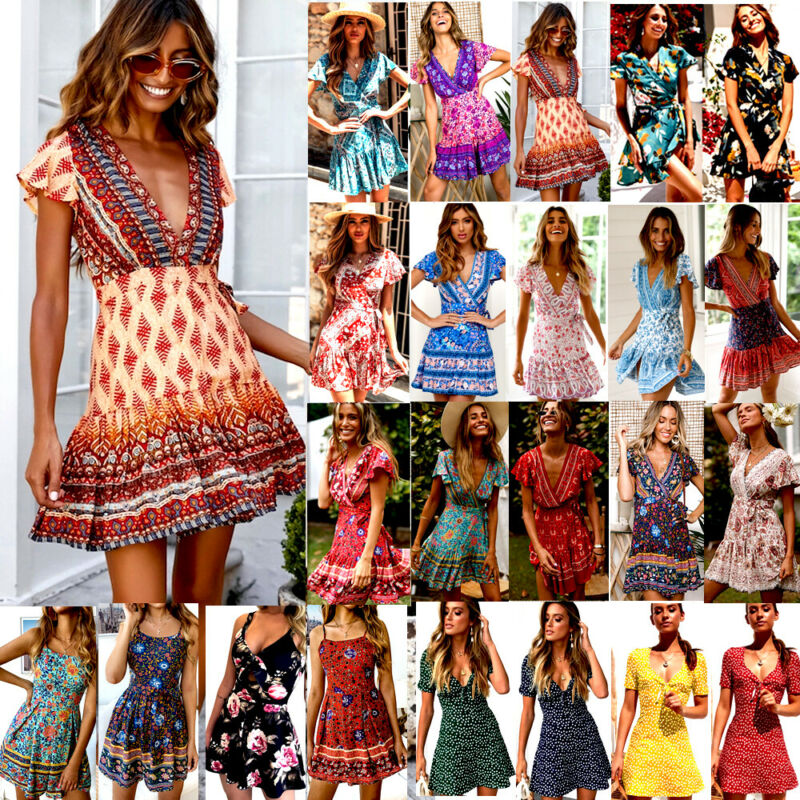 boho beach dresses uk