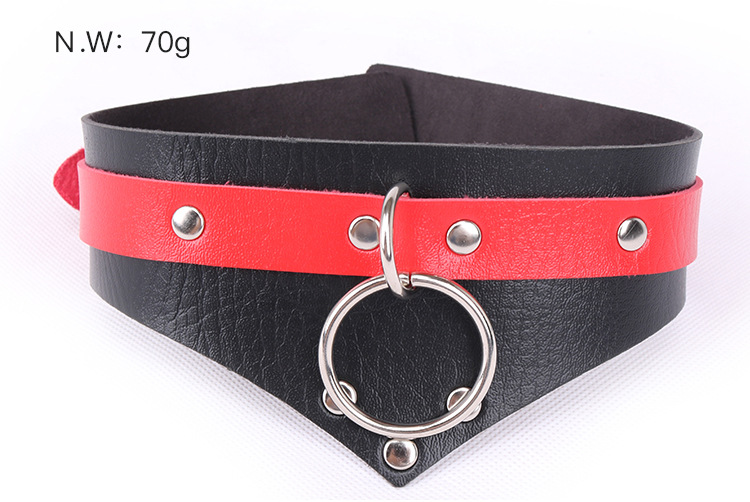 SM Bondage PU Leather Sexy Necklace Erotic Chastity Neck Collar Fetish Choker Gear Adult Games SM Slave Sex Toys