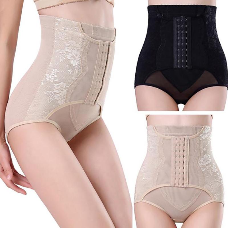 

Slimming Underwear Abdomen High Waist Cincher Hip Body Corset Control Pants Lace Bra Corset Push Up Bra Sexy Z0124, Black