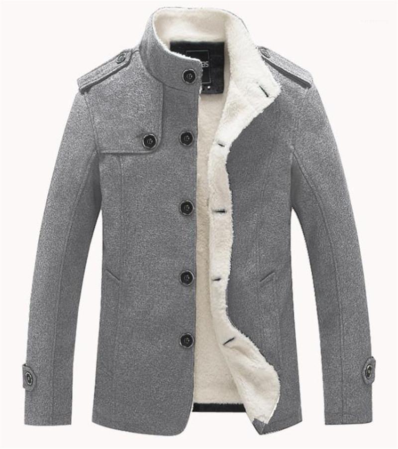 

Buttons Mens Coats Casual Slim Single Breasted Jackets Males Clothing Panelled Mens Designer Jackets Fashion Mulit, Khaki
