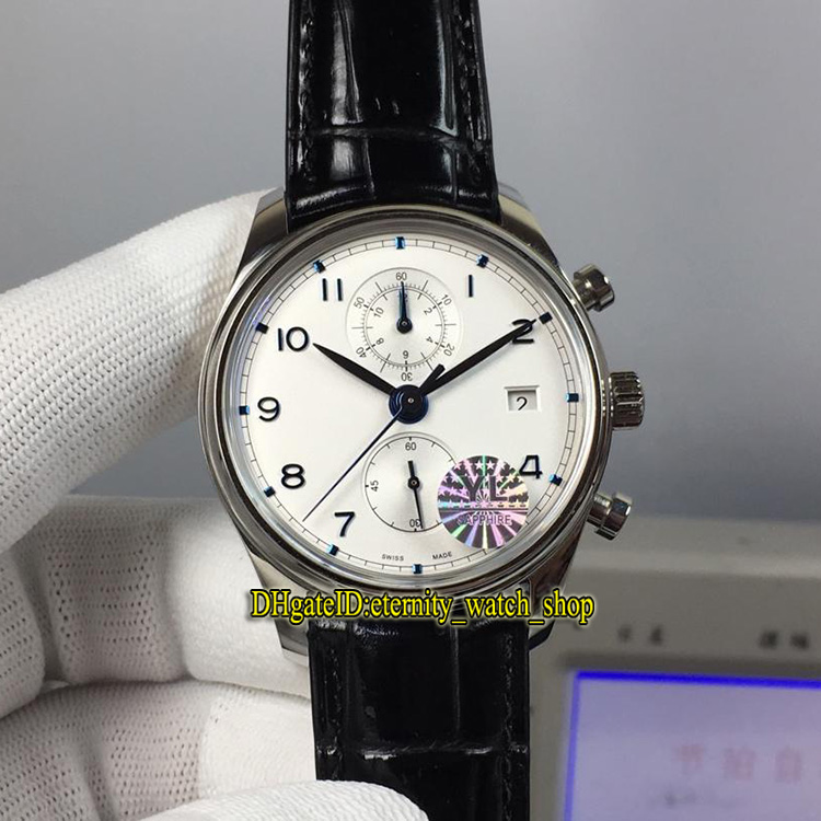 

YLF Best version Portugieser Chronograph Classic 390302 Cal.89361 Automatic 28800 Vph White Dial Mens Watch Sapphire Leather Sport Watches, Wg-n02 (2)