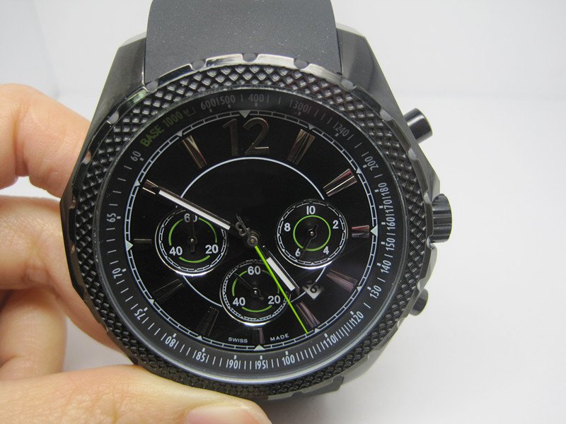 High Quality Man chronograph watch top quality quartz stopwatch black rubber band date watches 53MM Big Size Wristwatch 205-image-761443352