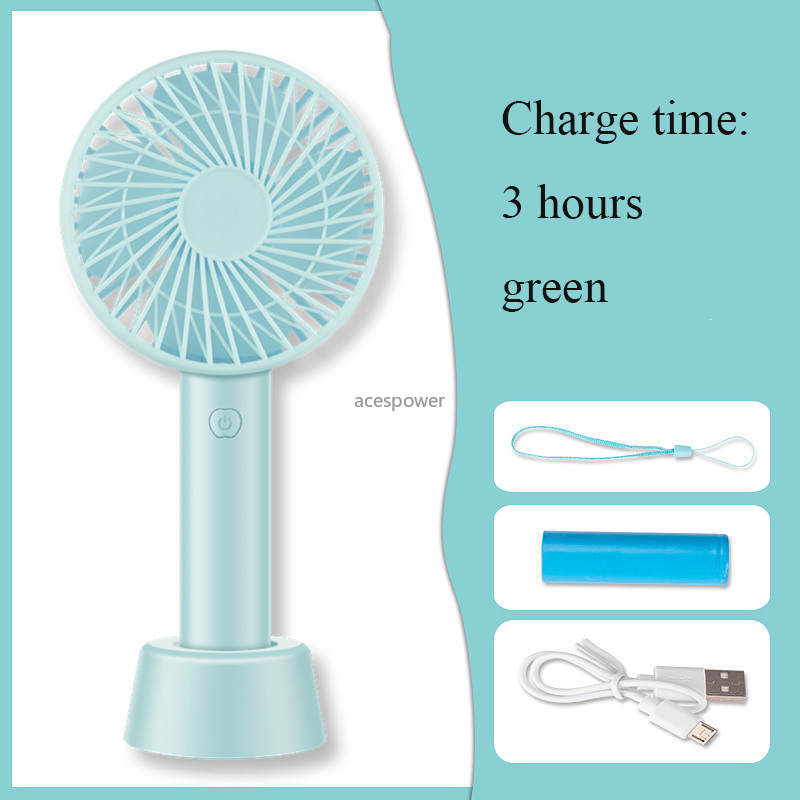 Mini USB Fan Portable Hand Fan with Night Light Battery Operated USB Power Handheld Fan Cooler Electric Fan for Home,K-F1-Gray